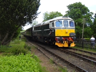 19 May 2022 D6515 (33012) at Hampton Loade on a Bridgnorth to Kidderminster service. Severn Valley Railway Diesel Gala