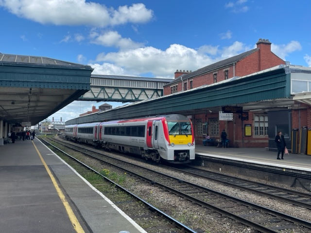 15 May 2023 175107 at Shrewsbury on 1V96 Holyhead to Cardiff