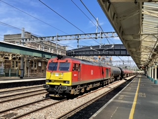 09 Aug 2022 60019 passing Newport on 6B41 Westerleigh - Robeston empty oil tankers