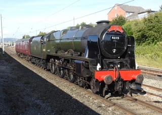 03 Aug 2021 46115 runs from Carnforth loop to the depot as 5Z56 after coming off 1Z54 Carlisle - Chester WCRC charter